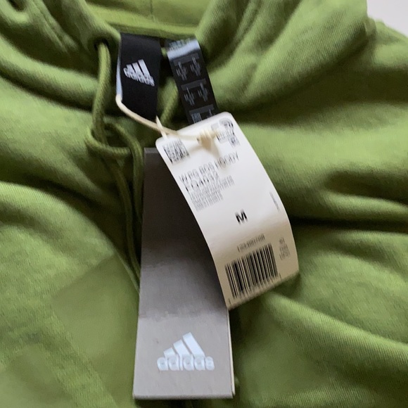 adidas Pullover Hoodie Olive Green Sweatshirt Sz M - Picture 7 of 8